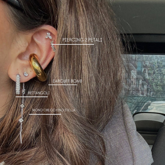 ORECCHINI RETTANGOLI