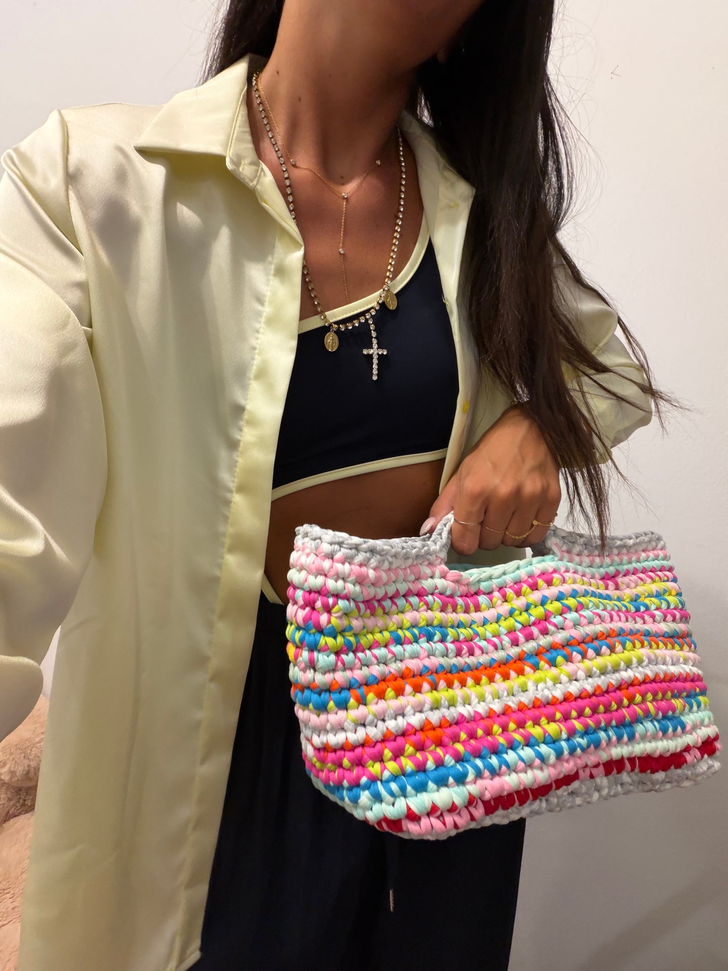 Borsa MULTICOLOR BIG PASTELLO