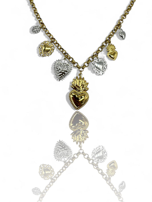 Collana SACRO CUORE BICOLOR