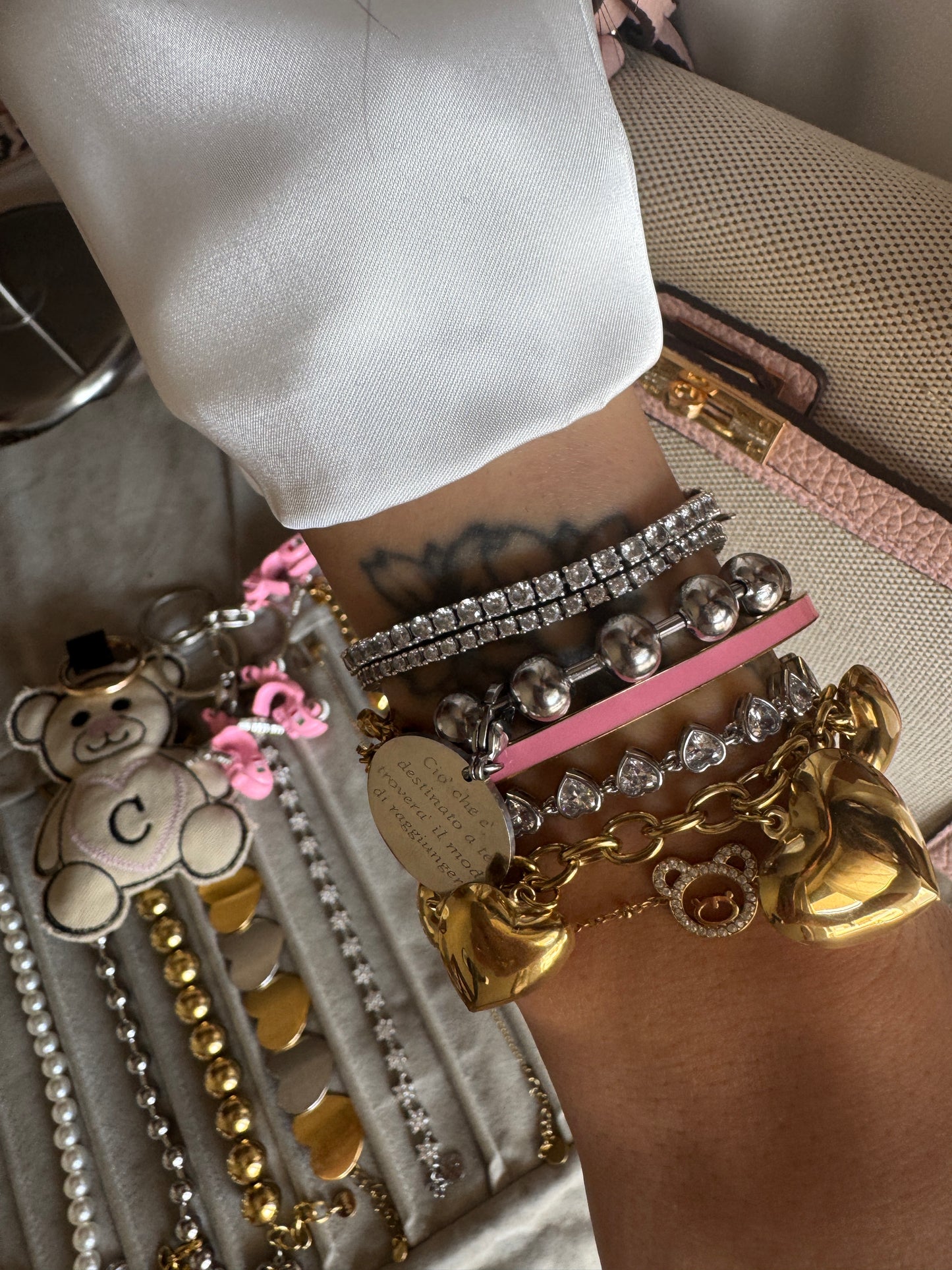 Bracciale TENNIS CUORI