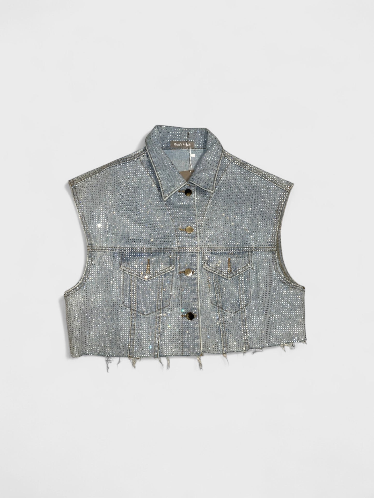 GILET SPARKLE DENIM