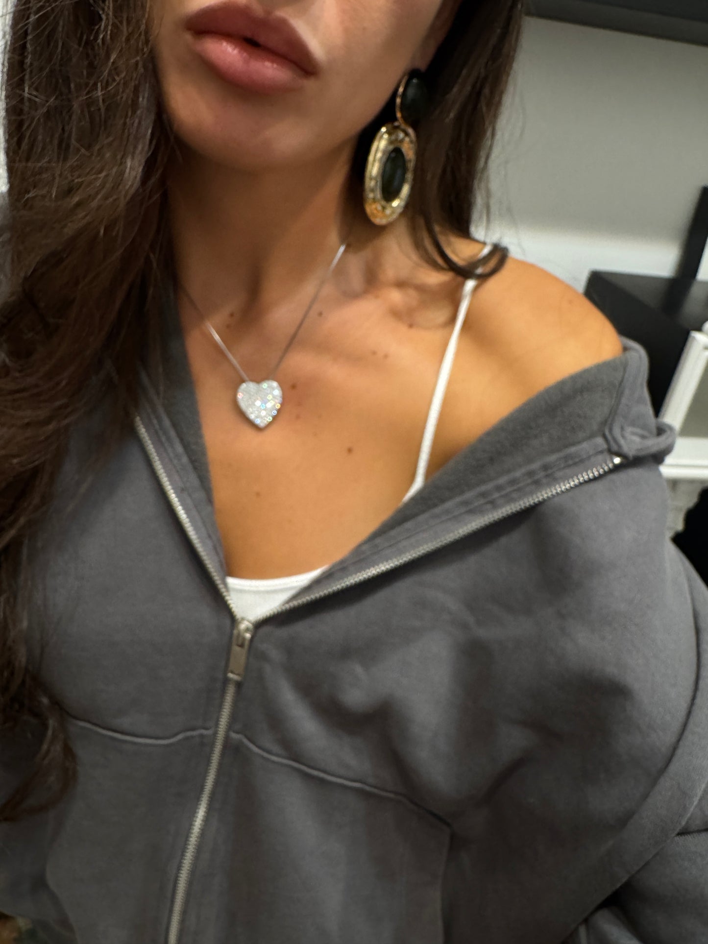 Collana CUORE PAVÉ LUXURY