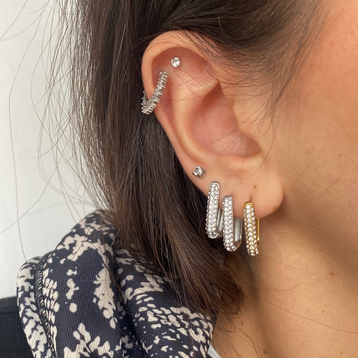 ORECCHINI RETTANGOLI