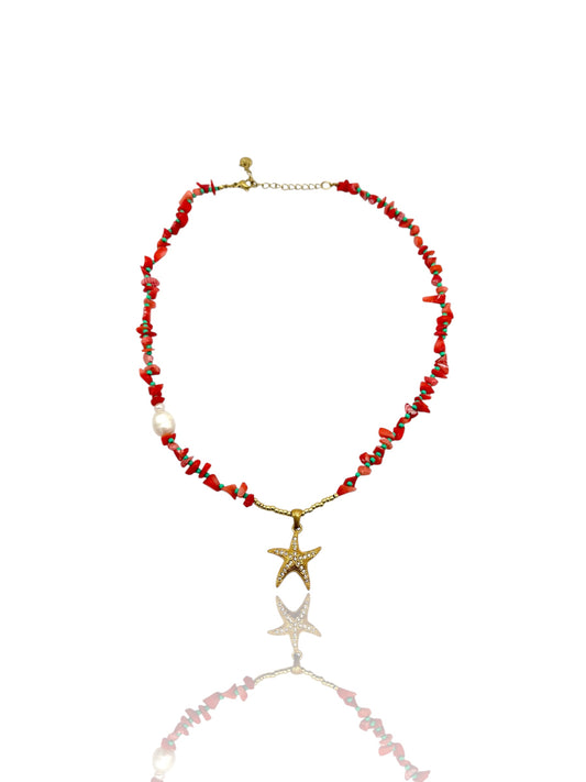 Collana CORALLO STELLA
