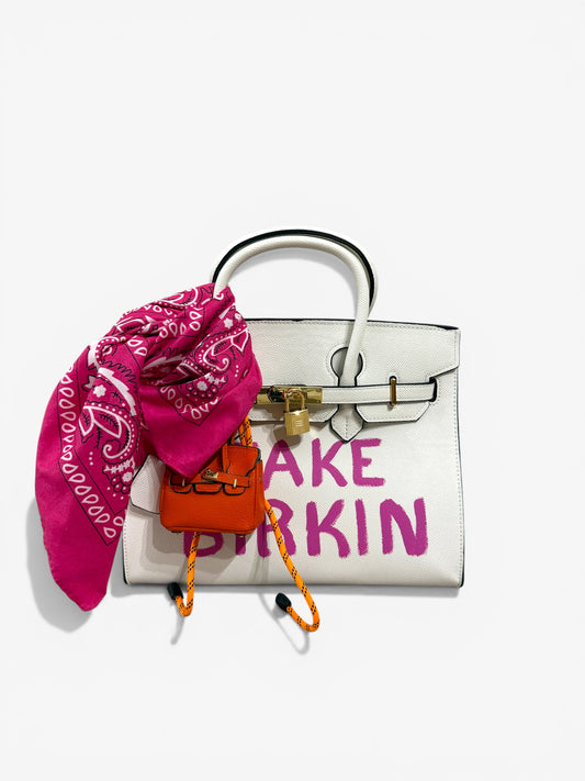 Borsa FAKE IT ARANCIO e FUCSIA