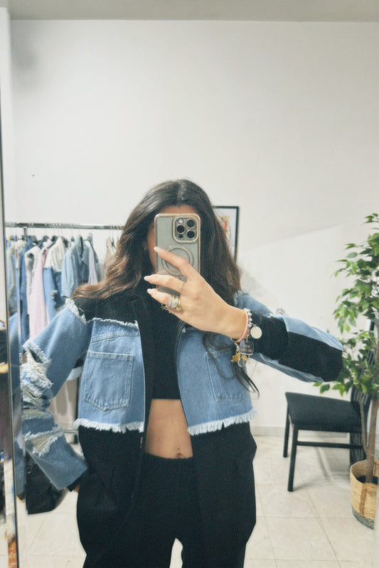 BLAZER DENIM BLACK