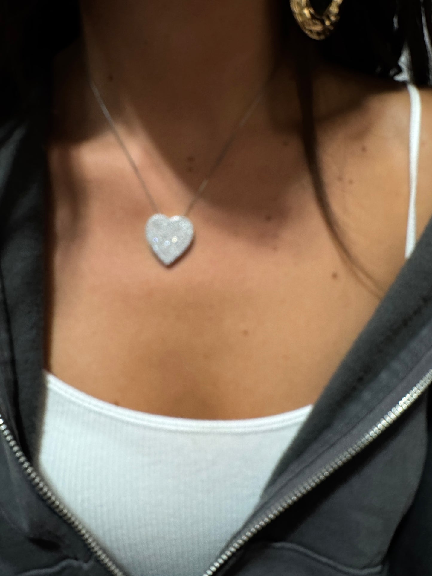 Collana CUORE PAVÉ LUXURY