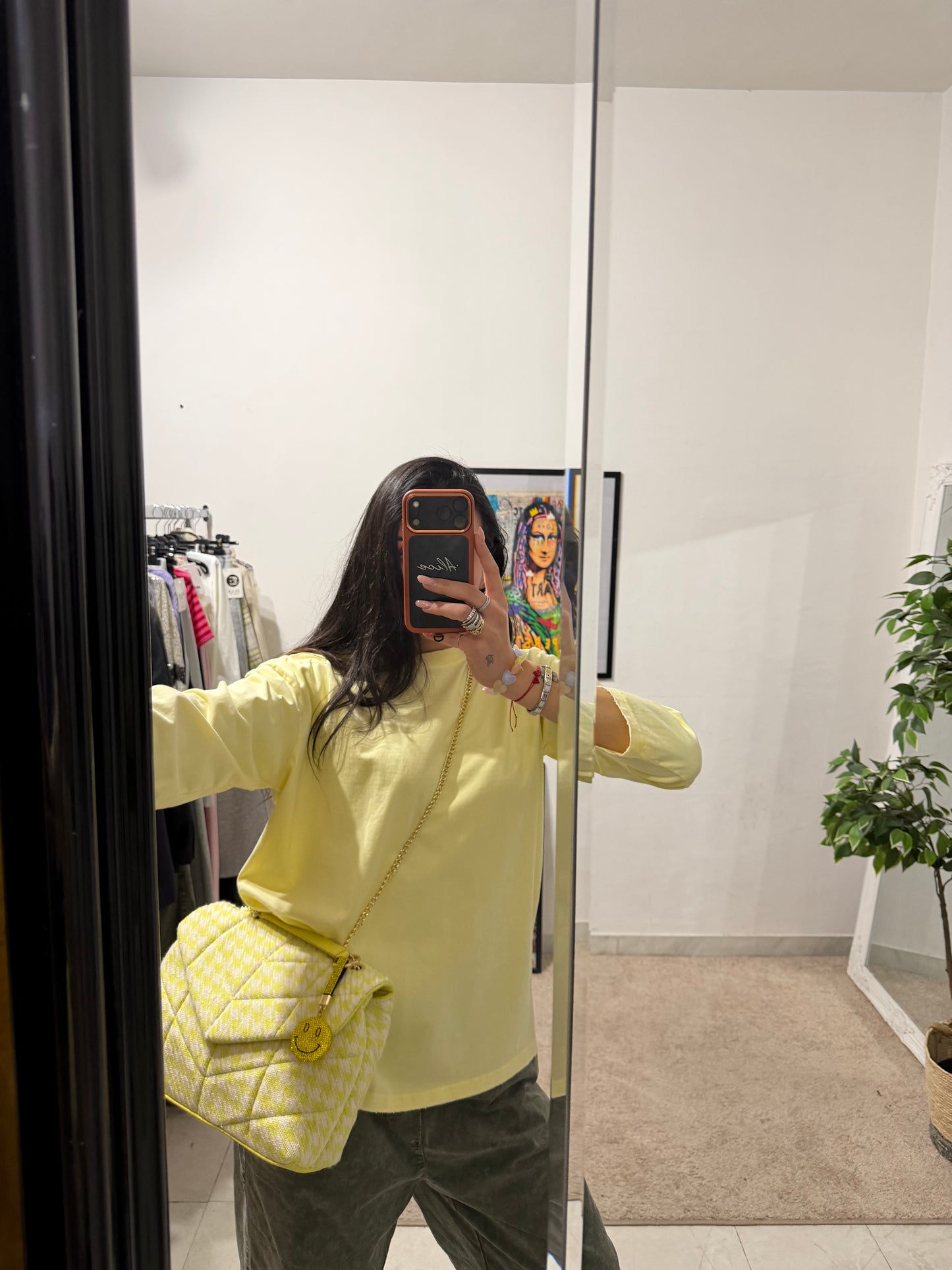 MAGLIETTA OVERSIZE GIALLO PASTELLO