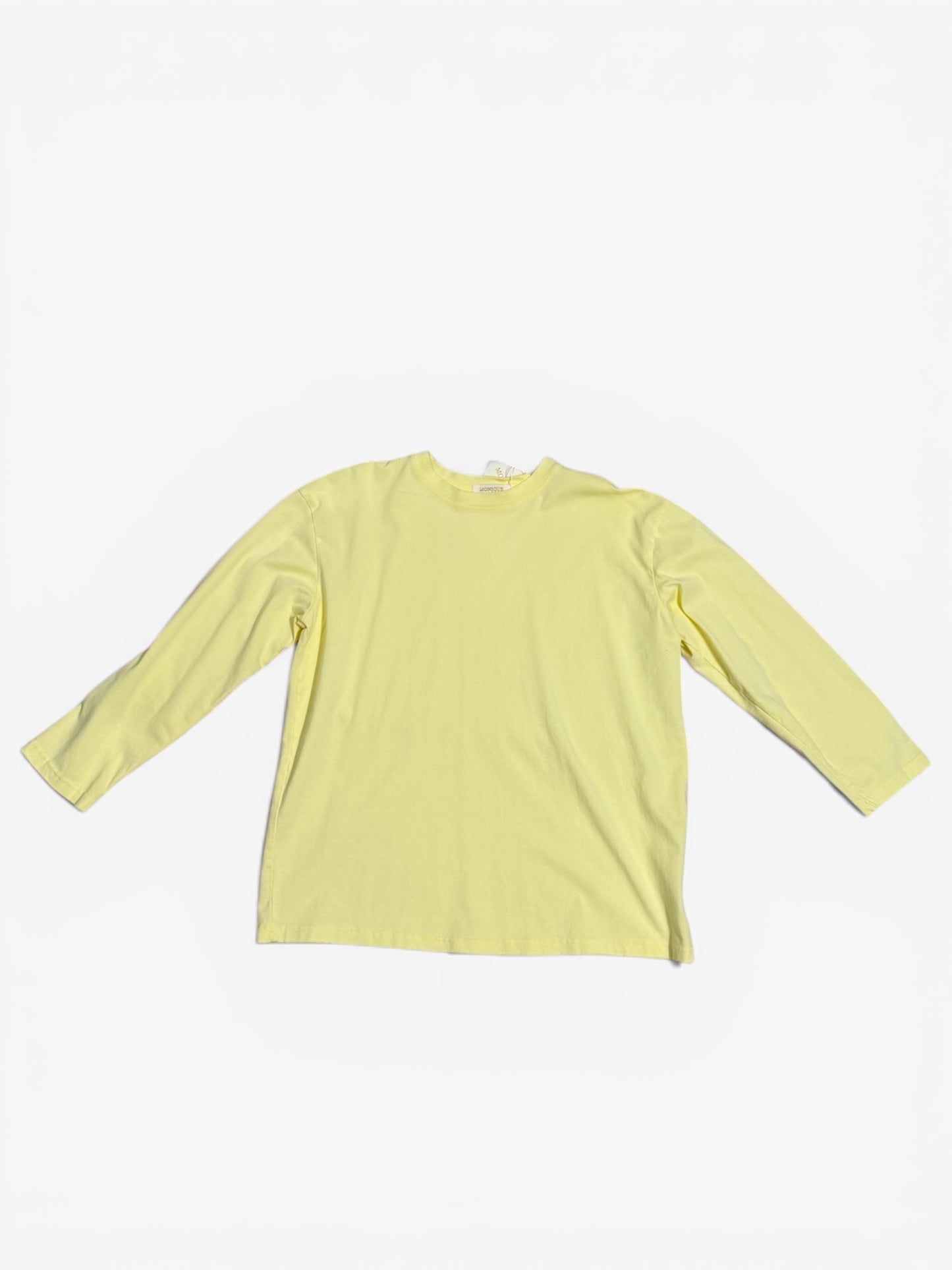 MAGLIETTA OVERSIZE GIALLO PASTELLO