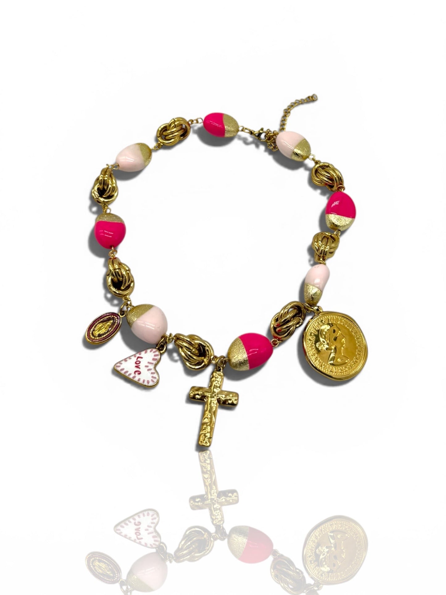 Collana COSTA DORATA rosa