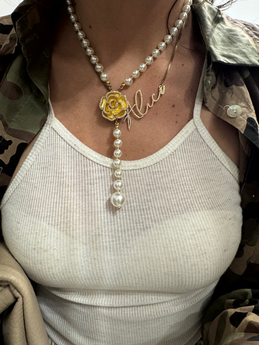 Collana CAMELIA PERLE
