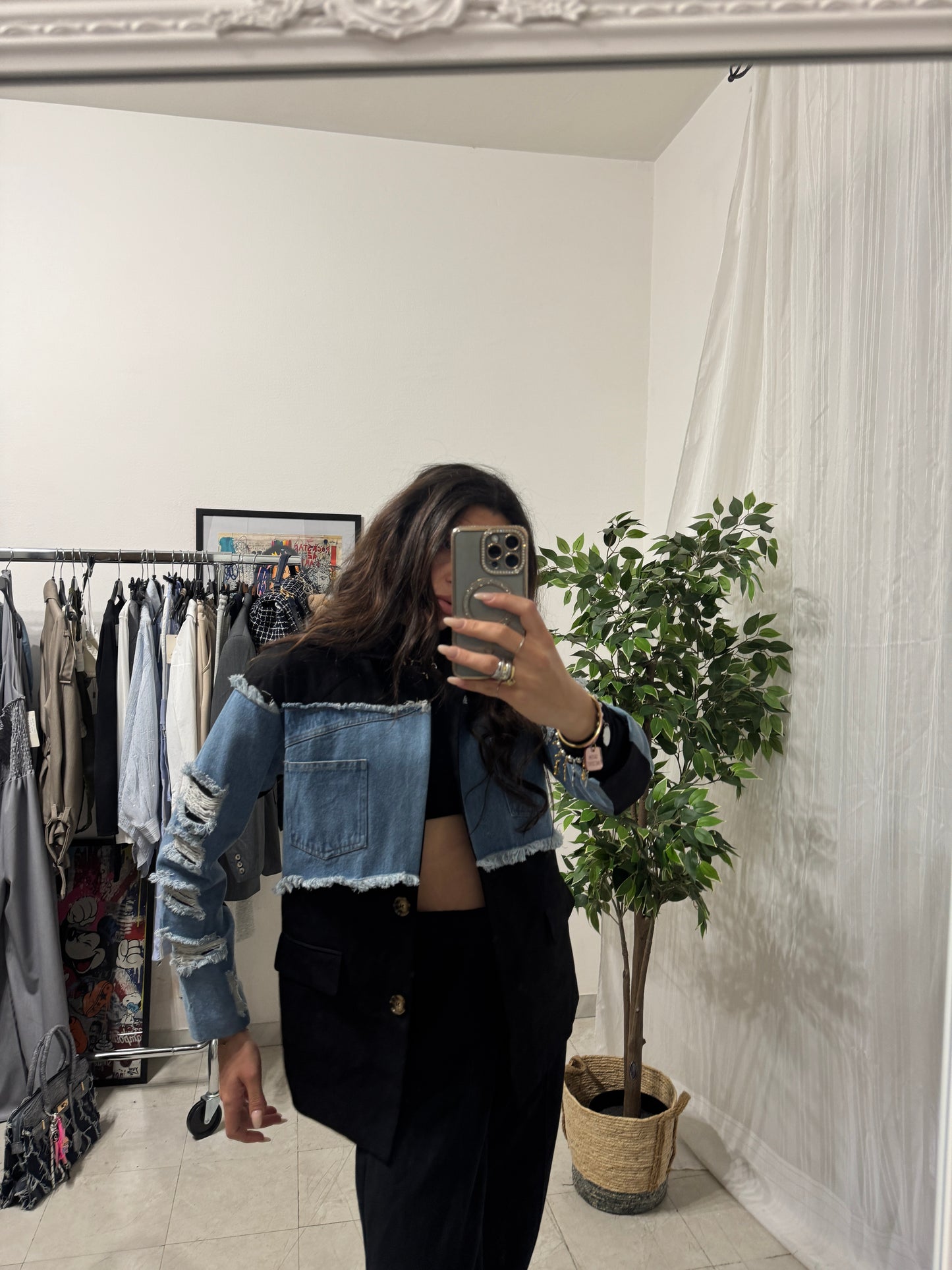BLAZER DENIM BLACK