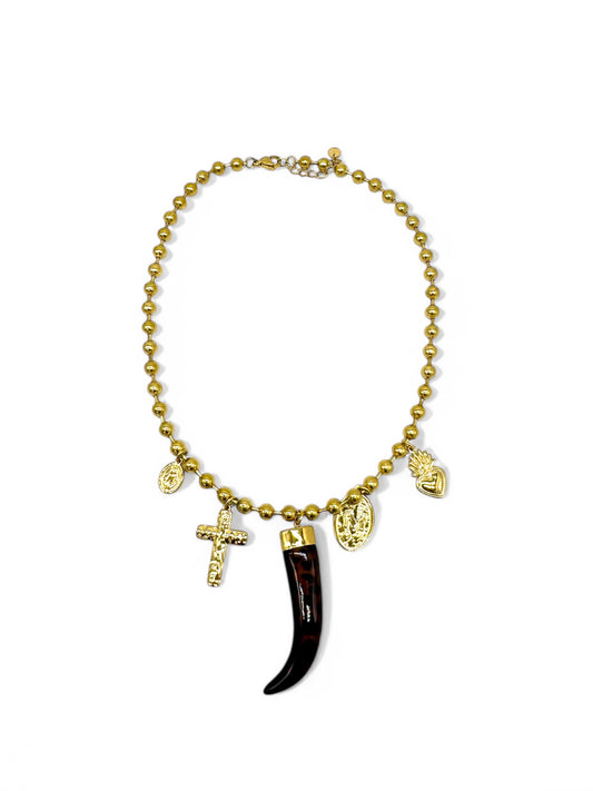 Collana CORNO D’AMBRA