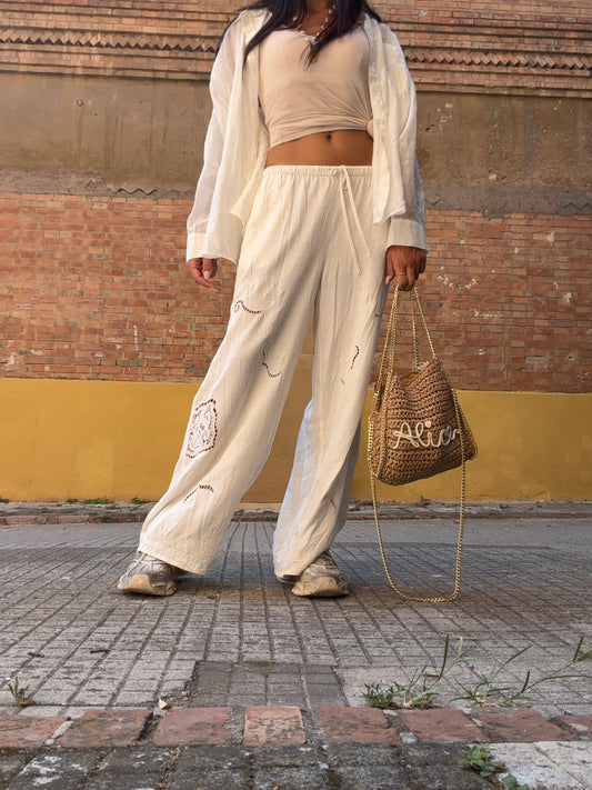 PANTALONE RICAMI