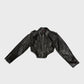 BOMBER ECO PELLE BORGOGNA