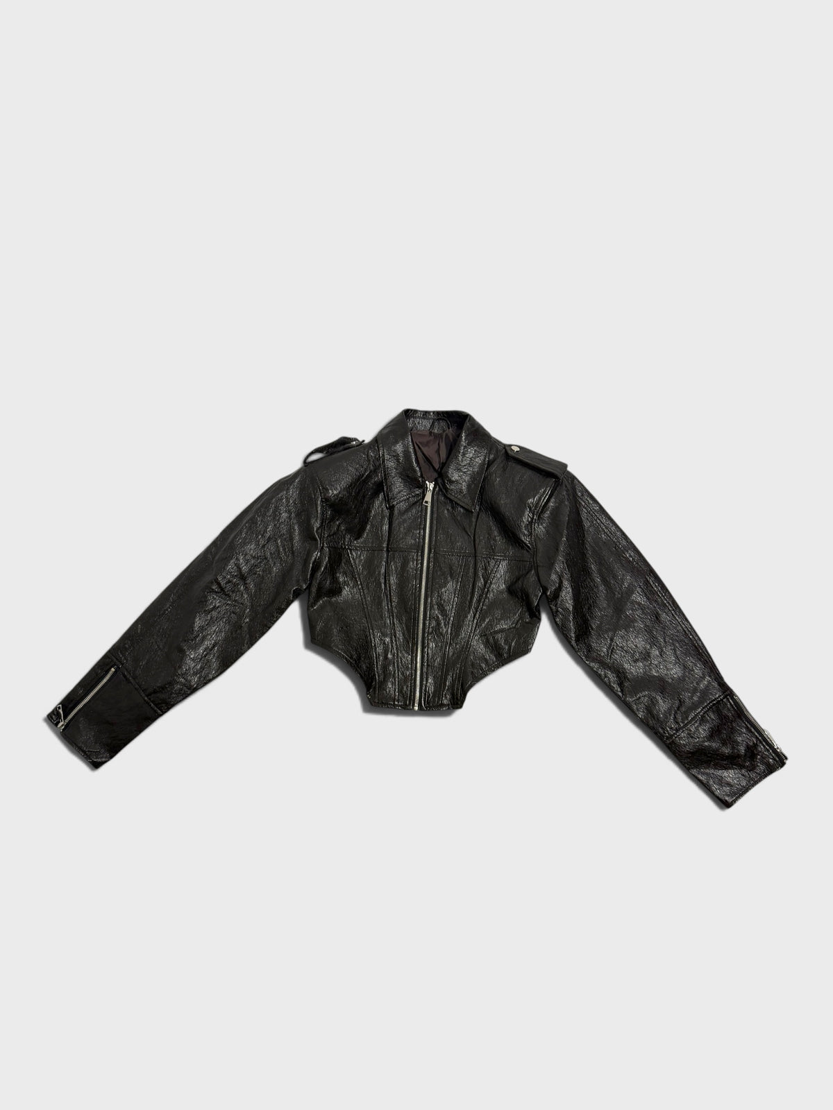BOMBER ECO PELLE BORGOGNA