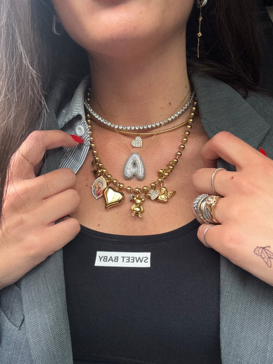 Collana CUORE PAVÉ