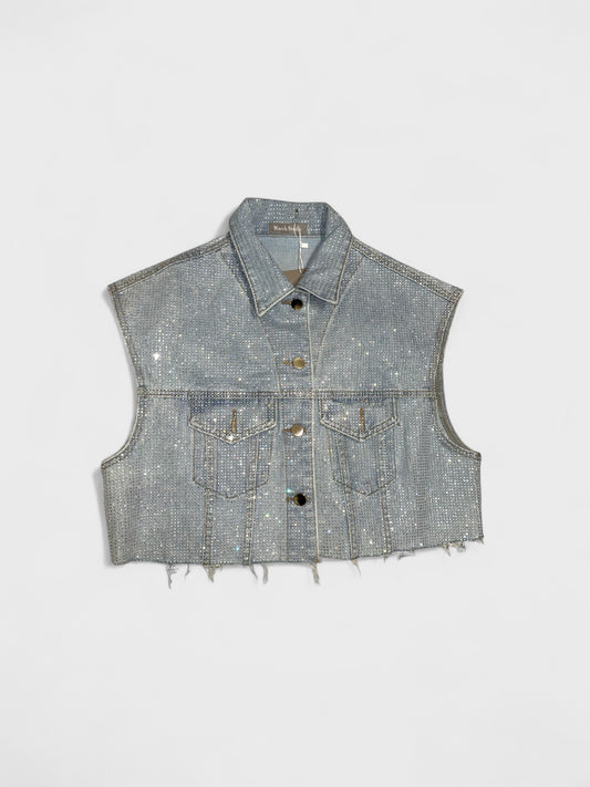 GILET SPARKLE DENIM