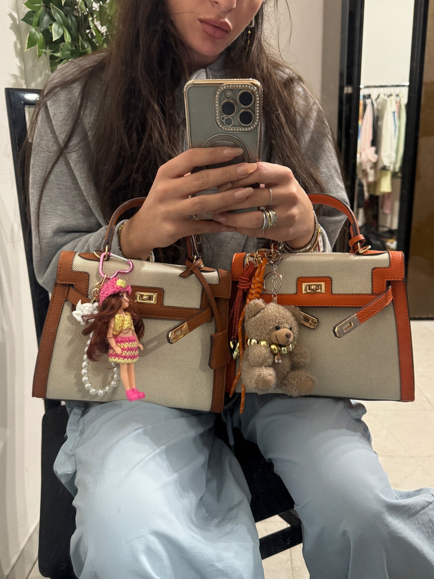 Borsa KELLY MARRONE