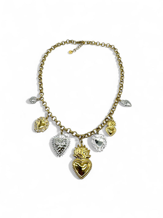 Collana SACRO CUORE BICOLOR