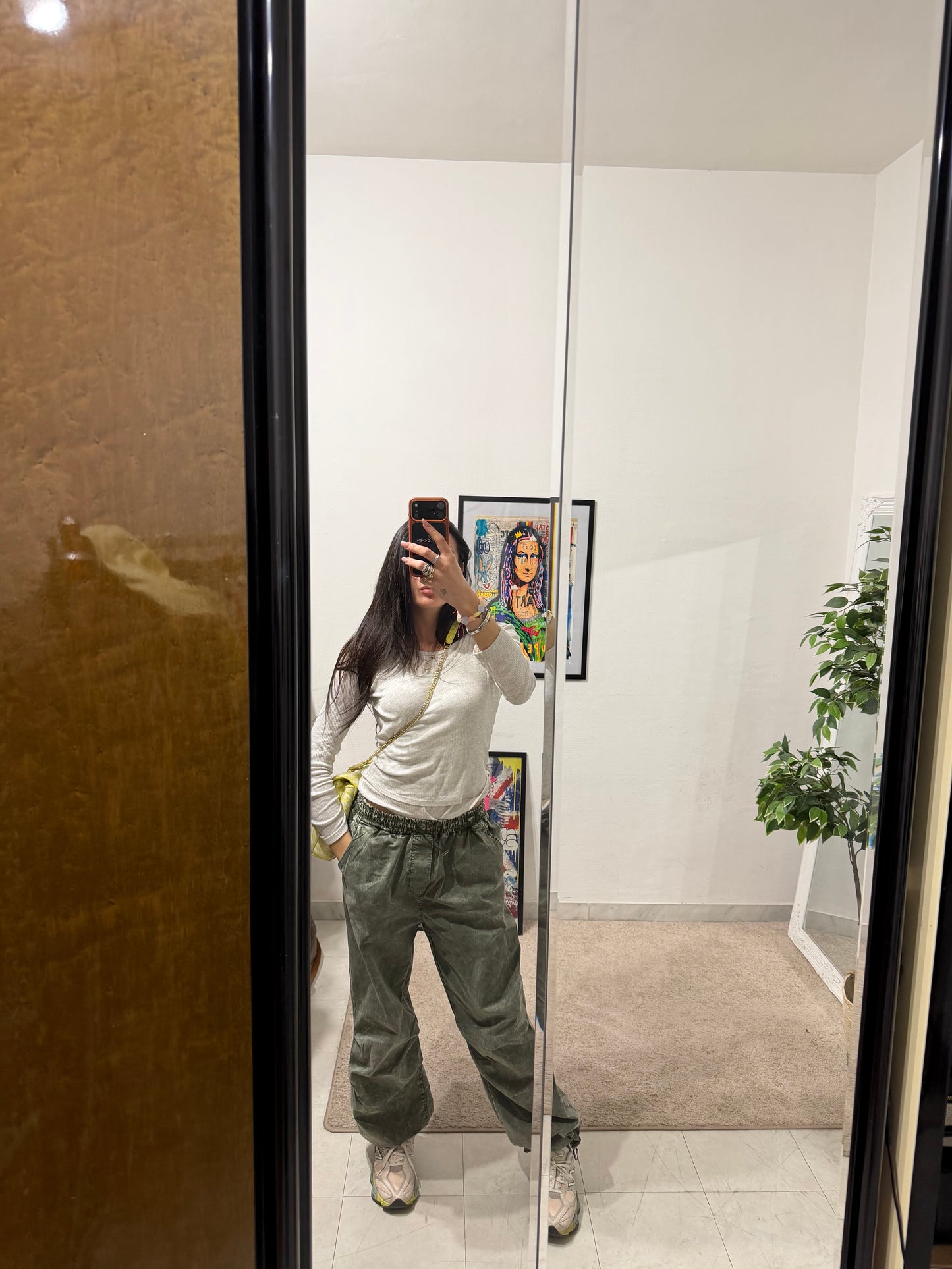 PANTALONI CARGO VERDE MILITARE