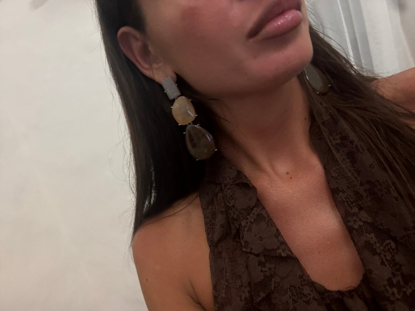 ORECCHINI CON PIETRE