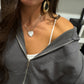 Collana CUORE PAVÉ LUXURY