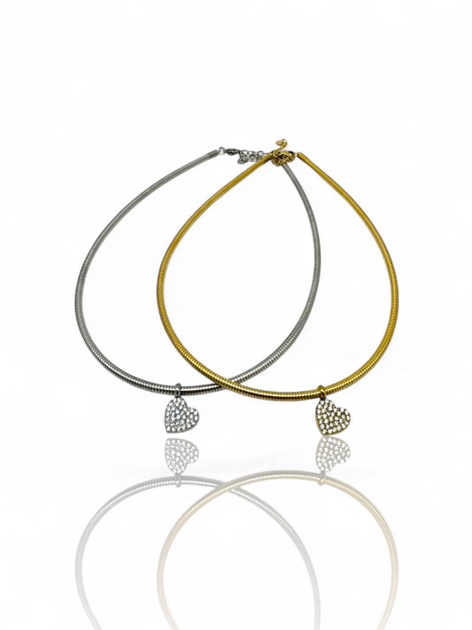 Collana CUORE PAVÉ
