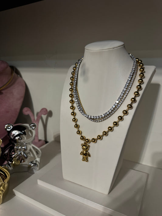 Collana TENNIS LUXURY silver