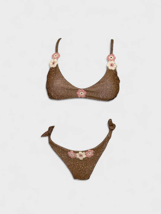 BIKINI AURORA FLOREALE ROSA