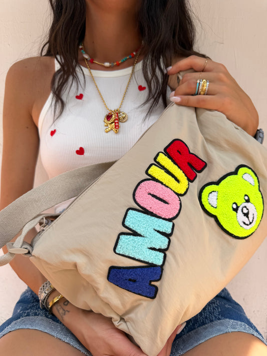 Borsa AMOUR sabbia