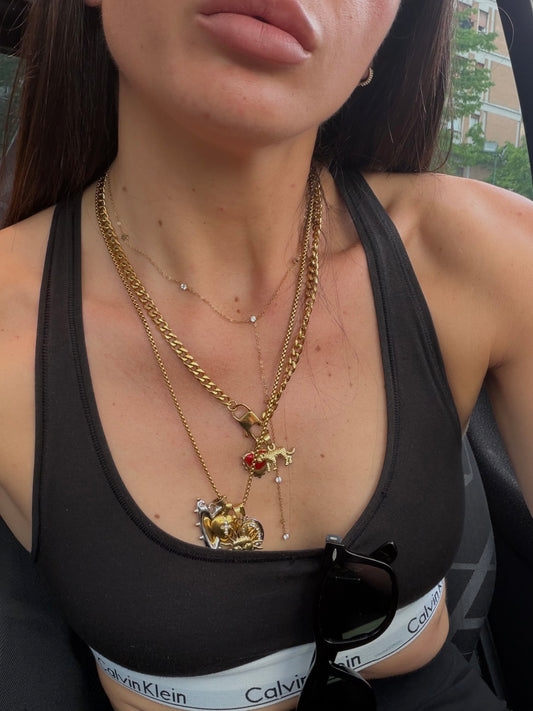 CHARM CUORE BICOLOR