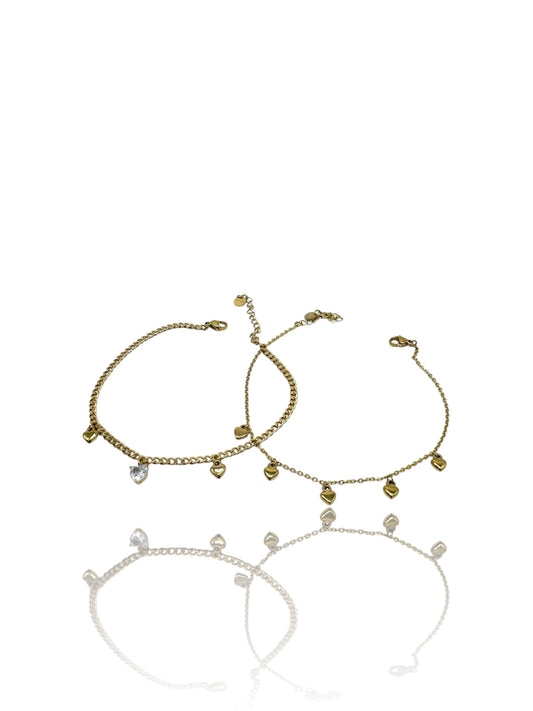 SET CAVIGLIERE “CUORI D’ORO”