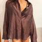 CAMICIA VELATA MARRONE