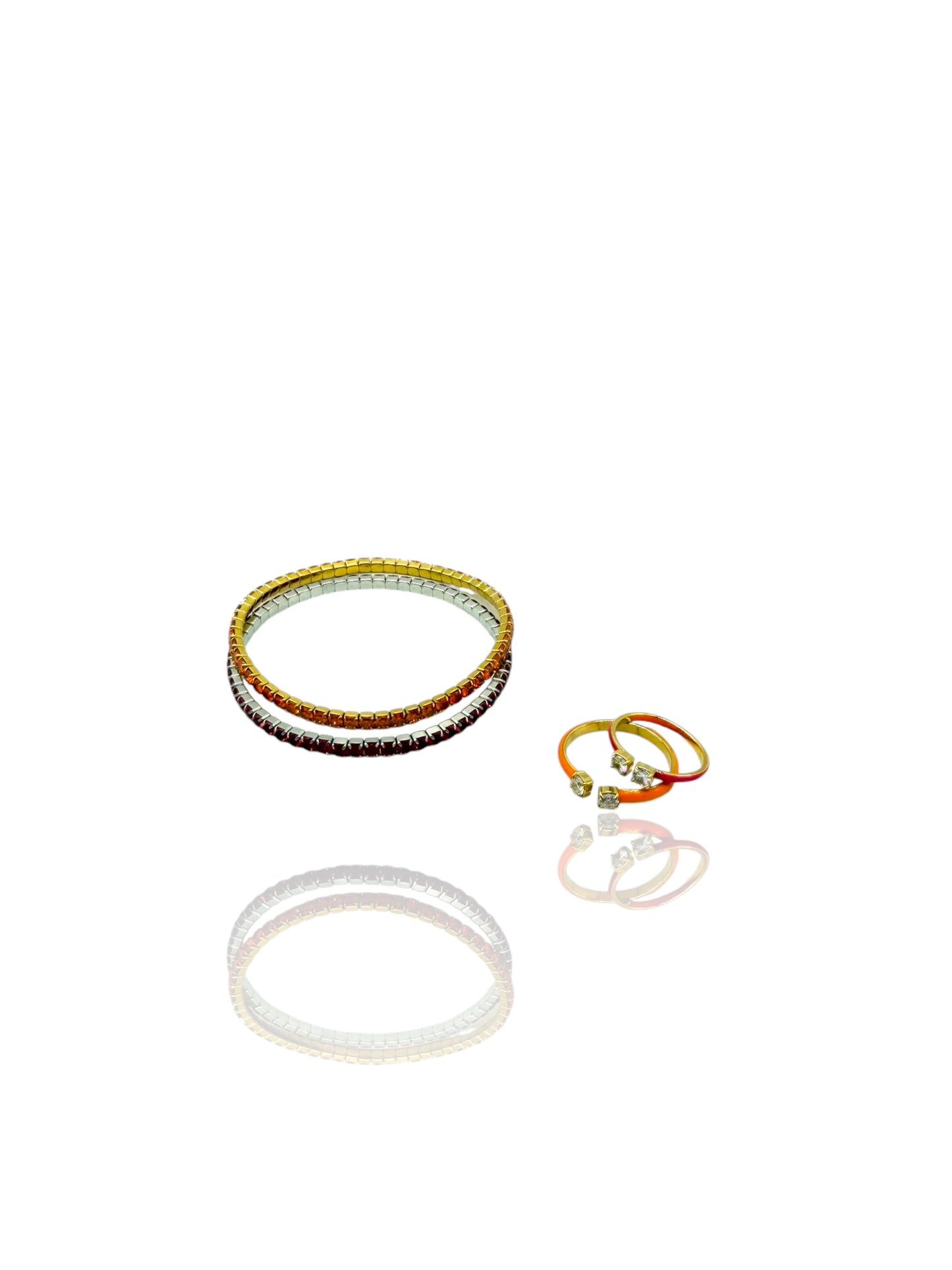 SET BRACCIALI TENNIS e ANELLI