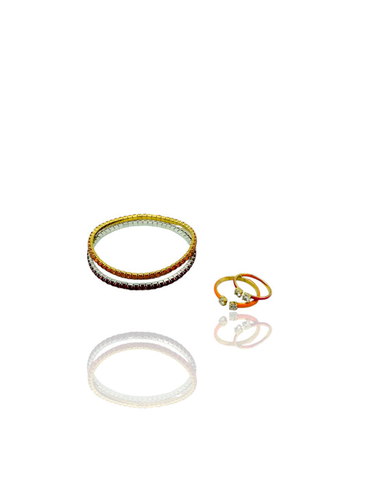 SET BRACCIALI TENNIS e ANELLI