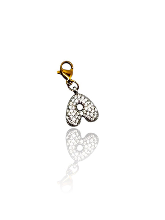 CHARM LETTERA ZIRCONI