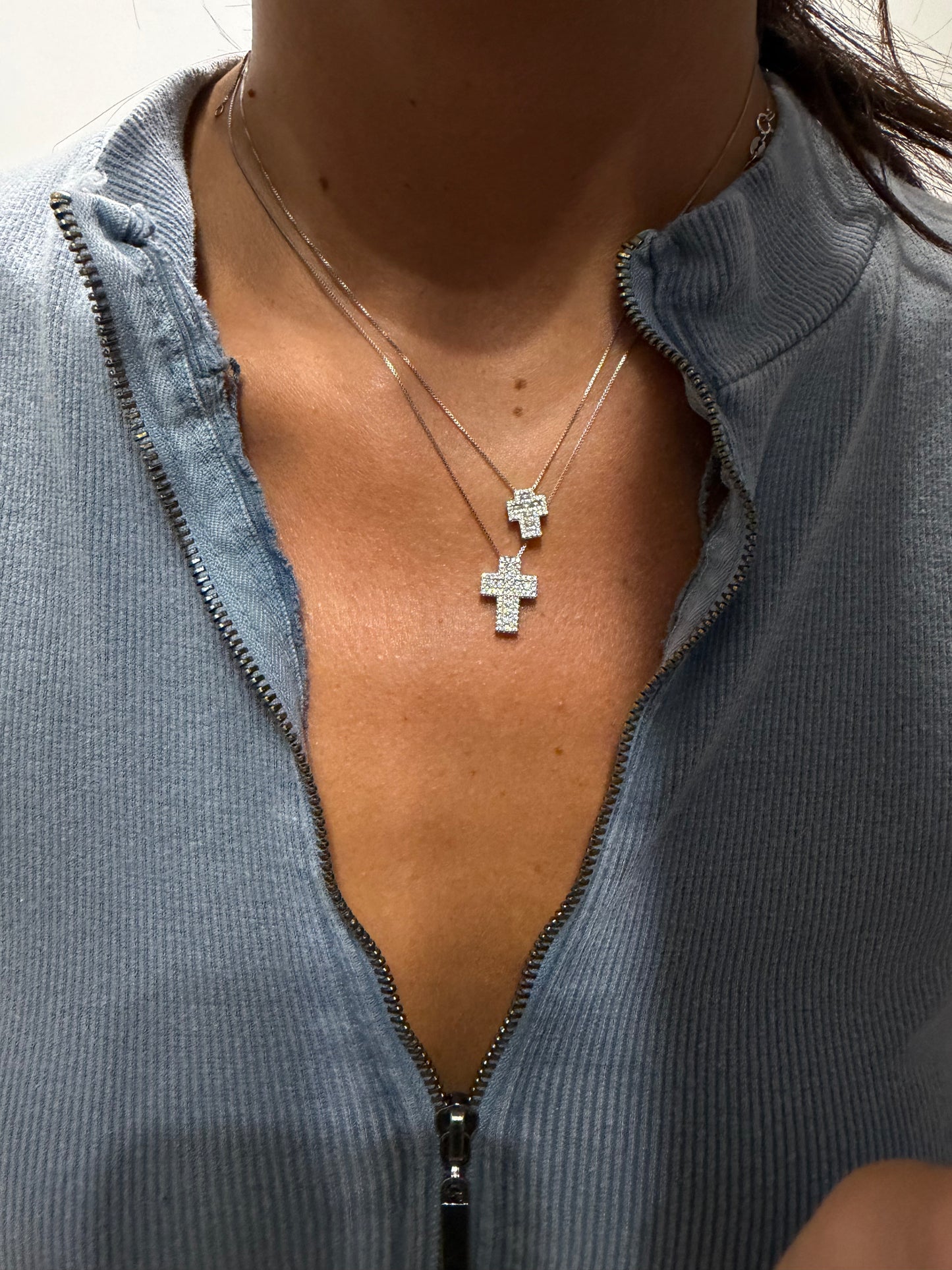 Collana CROCE ARGENTO925 MINI