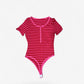 BODY RIGHE BORDAUX E FUCSIA