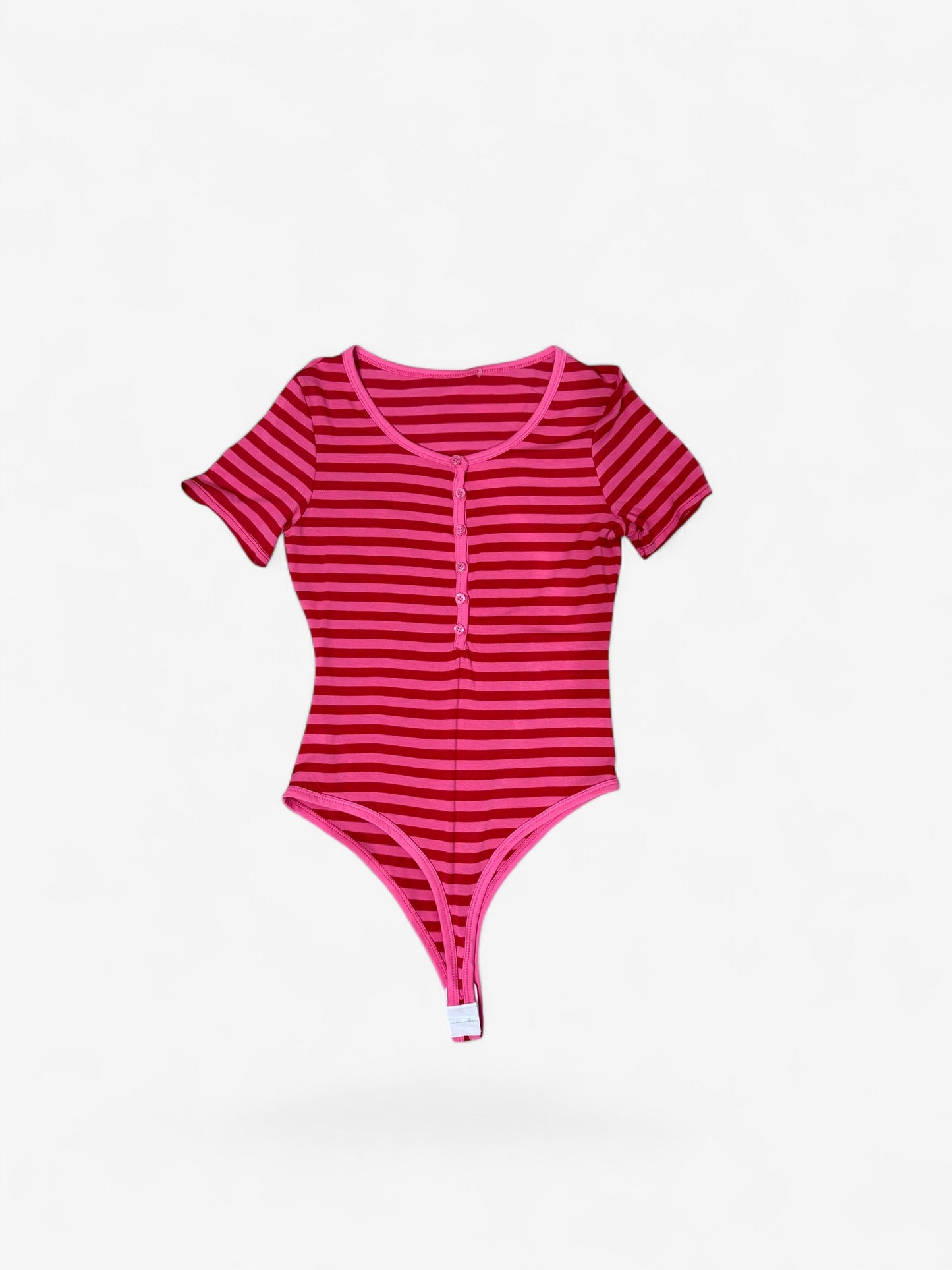 BODY RIGHE BORDAUX E FUCSIA