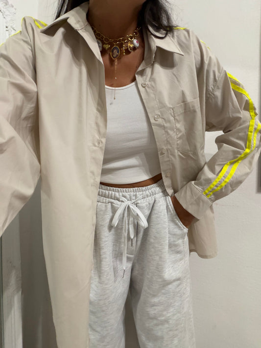 CAMICIA SABBIA E GIALLA